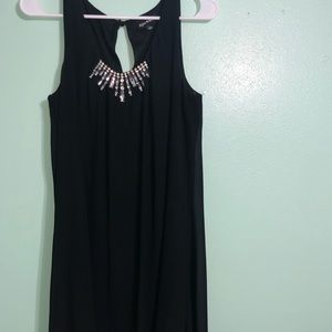 Sequined Black Dress